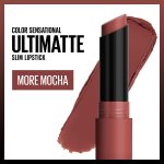 Maybelline Color Sensational Ultimatte Matte Lipstick, Non-Drying, Intense Color Pigment, More Blush, Rose Pink, 1 Count - Image 2